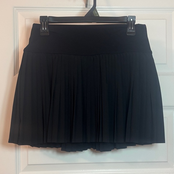 aerie Pants - Offline Aerie Black All Aces Tennis pleated Skort SZ L Activewear athleisure